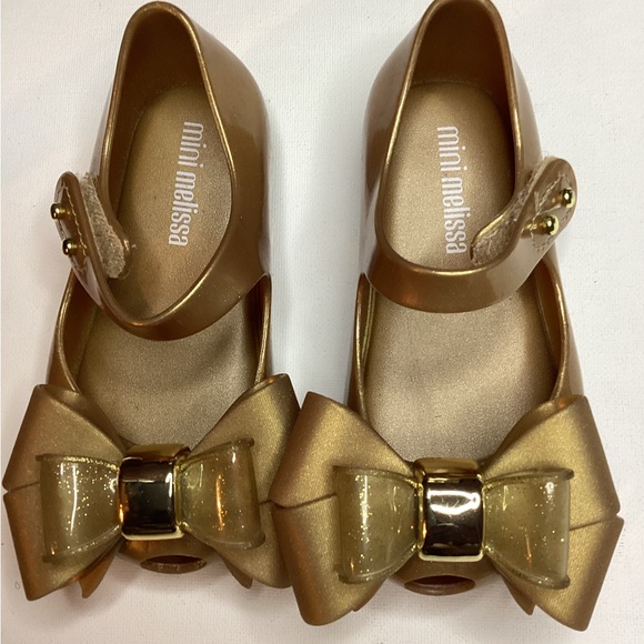 Mini Melissa Other - Mini Melissa Shiny Gold girls Shoes